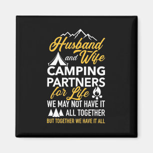 Echtgenoot en vrouw Camping Partner for Life Magneet