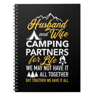 Echtgenoot en vrouw Camping Partner for Life Notitieboek