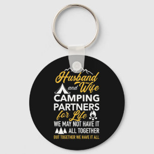 Echtgenoot en vrouw Camping Partner for Life Sleutelhanger