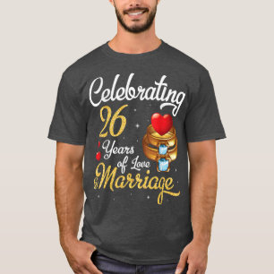 Echtgenoot en vrouw vieren 26 jaar liefde Marria T-shirt