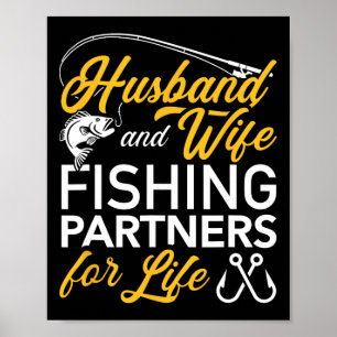 Echtgenoot en vrouw vispartners voor het leven poster