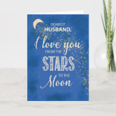 Echtgenoot Fathers Day Love van Stars tot Moon Nig Kaart (Voorkant)