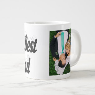Echtgenoot Foto met zwarte tekst Giant Coffee Mok