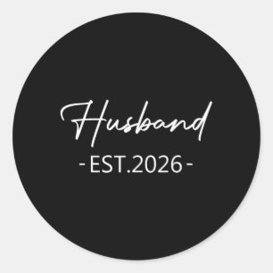 Echtgenoot Geschat 2026 Getrouwd Honeymoon Man Huw Ronde Sticker