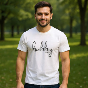 Echtgenoot gevestigde gepersonaliseerde jaar t-shirt