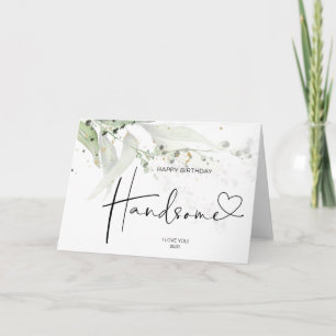Echtgenoot Gift Happy Birthday Handsome Love Kaart