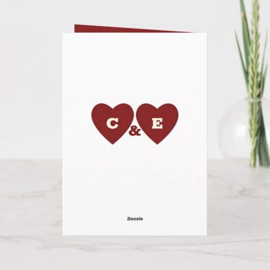 Echtgenoot houdt van je ruby 40ste verjaardag, Bou Kaart (Achterkant)