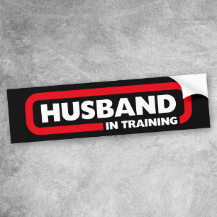 Echtgenoot in opleiding bumpersticker