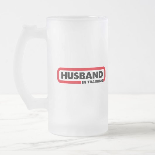 Echtgenoot in opleiding - Fun Valentijnsdag Gift Matglas Bierpul (Links)