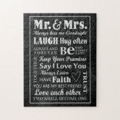 Echtgenoot Mr. en Mrs. Married Legpuzzel (Verticaal)