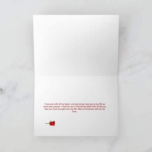 Echtgenoot Ornament Vrolijk kerstfeest Feestdagen Kaart (Binnen)