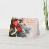 Echtgenoot Ornament Vrolijk kerstfeest Feestdagen Kaart (Voorkant)