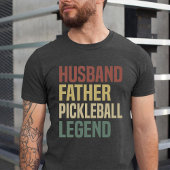 Echtgenoot Pap Pickleball Legend | Retro Picklebal T-shirt
