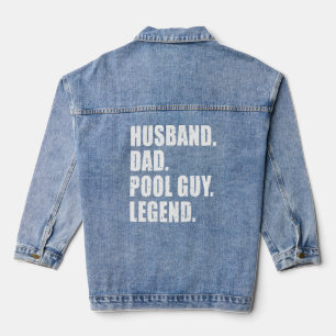 Echtgenoot Pap Pool Guy Legend Mannen 1 Denim Jacket