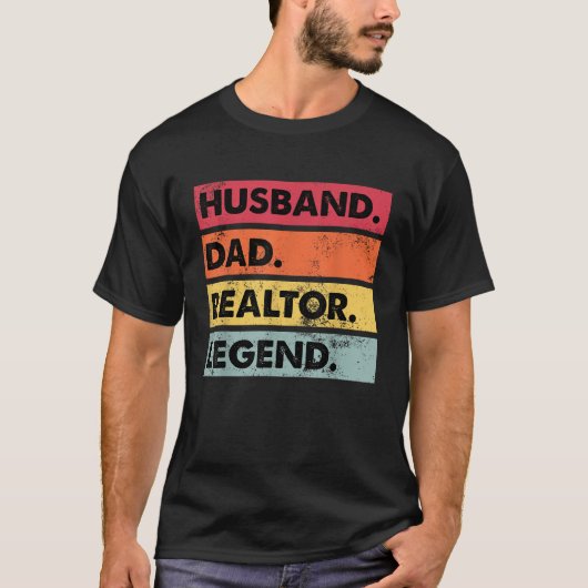 Echtgenoot Pap Realtor Grappig makelaar Mannen F T-shirt (Voorkant)