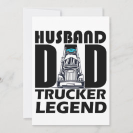 Echtgenoot Pap Trucker Legende Voor Pap, Pap Gift Kaart