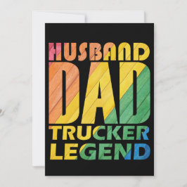 Echtgenoot Pap Trucker Legende Voor Pap, Pap Gift Kaart