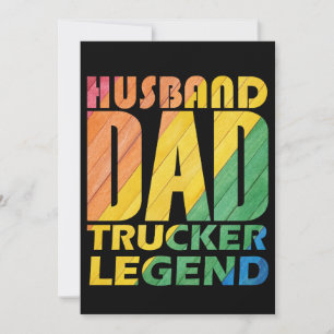 Echtgenoot Pap Trucker Legende Voor Pap, Pap Gift Kaart
