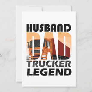 Echtgenoot Pap Trucker Legende Voor Pap, Papa Gift Kaart