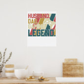 echtgenoot papa gamen legende poster (Keuken)