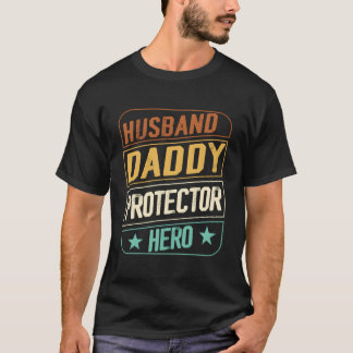 Echtgenoot Pappie Beschermer Held Vaderdag Camo Am T-shirt