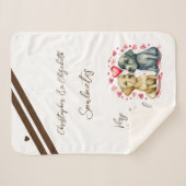 Echtgenoot soulmates schattige honden jubileum cad sherpa deken (Voorkant (horizontaal))