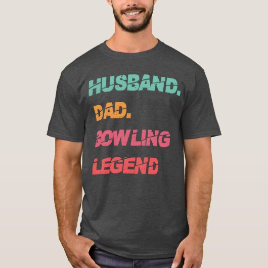 Echtgenoot Vader Bowling Legend Vaders Dag meisje T-shirt (Voorkant)