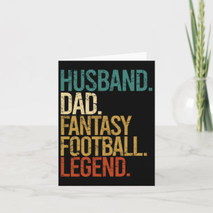 Echtgenoot Vader Fantasy Football Legende Grappige Kaart