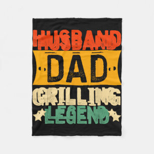 Echtgenoot Vader Grillende Legende Perfect Voor Bb Fleece Deken