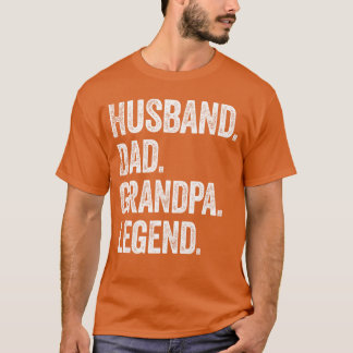 Echtgenoot Vader Opa Legende Vintage Vervuild frie T-shirt