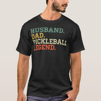 Echtgenoot Vader Pickleball Legende Pickle Bal Pap T-shirt