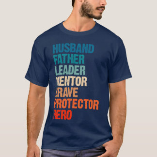 Echtgenoot vader vaders dag meisje t-shirt