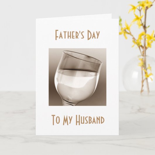 ECHTGENOOT "VADERDAG" TOAST OM "U" TE VIEREN KAART (Gele Bloem)