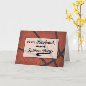 Echtgenoot Vaders Dag Basketbal Grote Verdrietig C Kaart (Gele Bloem)