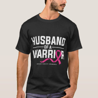 Echtgenoot van een krijger Borstkankerbewustzijn T-shirt