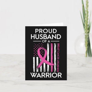 Echtgenoot van een Warrior Breast Cancer Awareness Kaart