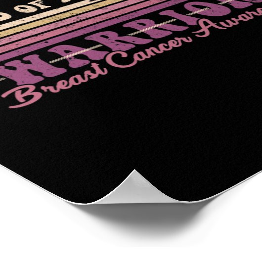 Echtgenoot van een Warrior Breast Cancer Awareness Poster (Hoek)