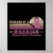 Echtgenoot van een Warrior Breast Cancer Awareness Poster (Voorkant)