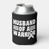 Echtgenoot van het Warrior Breast Cancer Awareness Blikjeskoeler (Blikje Voorkant)