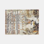 Echtgenoot voor mijn man... ik hou van jou fleece deken (Voorkant (Horizontaal))