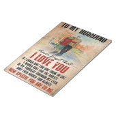 Echtgenoot voor mijn man vergeet nooit notitieblok (Schuin)