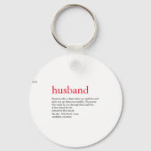 Echtgenoot Vrouw Definitie Bruiloft / Jubileum Sleutelhanger (Voorkant)