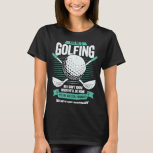 Echtgenoot Vrouw Golfen voor een Golfer's Wife T-shirt