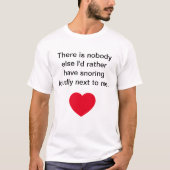 Echtgenoot Vrouw Grappig Valentijnsdag T-shirt (Voorkant)