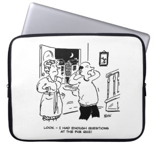 Echtgenoot wil geen vragen stellen laptop sleeve