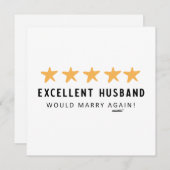 Echtgenoot zou opnieuw trouwen vanuit vrouwkaart aankondiging (Voorkant / Achterkant)