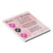 Echtgenote - 40e verjaardag notitieblok (Schuin)