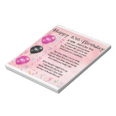 Echtgenote - 40e verjaardag notitieblok (Gedraaid)