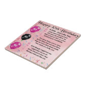 Echtgenote - 40e verjaardag tegeltje (Zijkant)