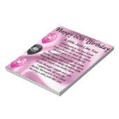 Echtgenote - 60e verjaardag notitieblok (Gedraaid)